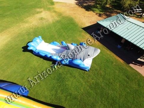 Jaws Slip N Slide rental, shark water slide rentals